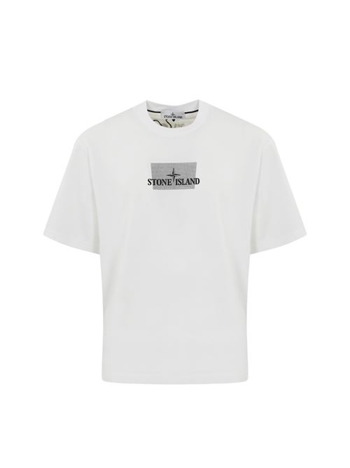 T-shirt oversize 2100016 in cotone white STONE ISLAND | 2100016S0093V0001